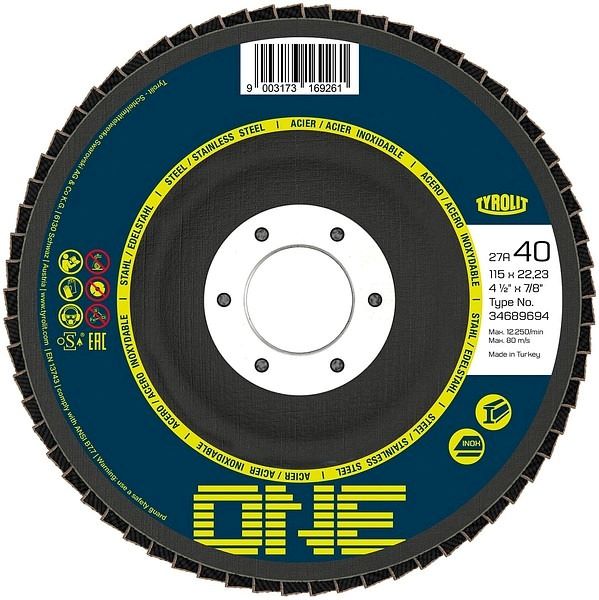 DISCO FLAP 27ULA 115X22,23 ZA40Q-B ONE