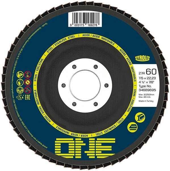 DISCO FLAP 27ULA 115X22,23 ZA60Q-B ONE