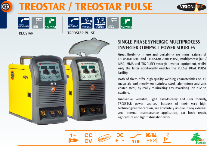 TREOSTAR 2000 PULSE 230V MULTIPROCESSO
